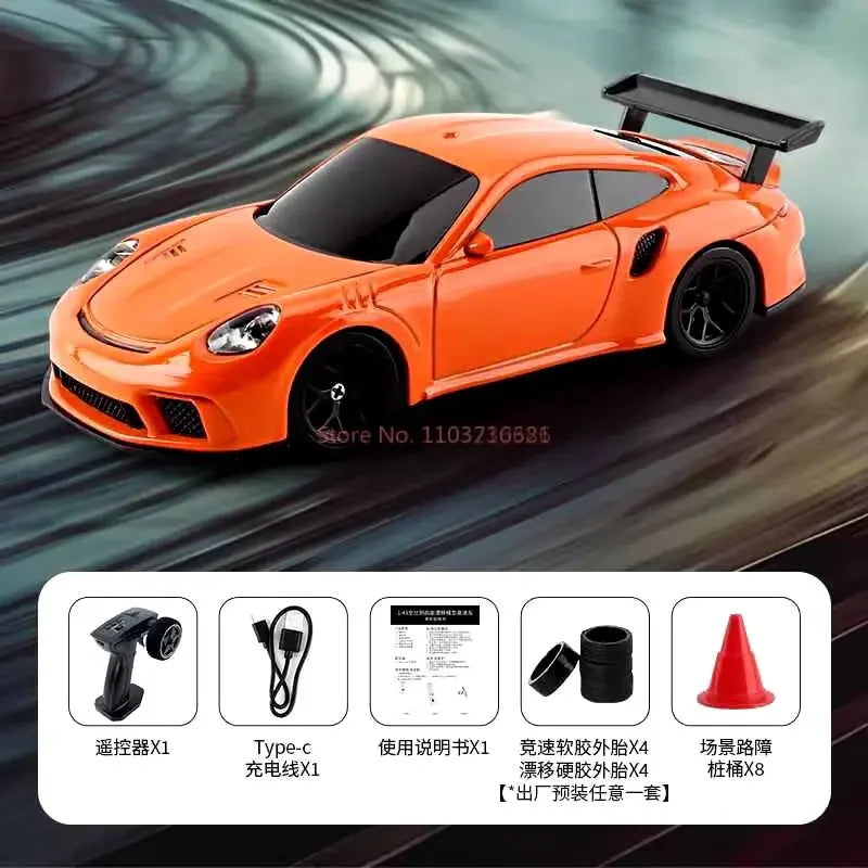 Jiabaile Wireless Control 1: 43 Mini 4wd Drift Remote Control Car Full Scale Professional Rc Racing High Speed Remote Vehicle