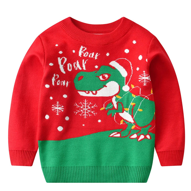Roy Winter Santa Claus Pullover Knitted Sweater - GuGuTon baby store - Baby Fashion - Toddlers Outfits - Babies Outfits - Toddler Clothes - Kids Clothing - Newborn Clothes - Newborn Wear - Kids Wear - Trending Clothes - Trending Outfits - Fall Fashion - Winter Fashion - Girls Clothes - Boys Clothes - Babies Wear - Kids Accessories - KidsWear - Summer Clothes - Summer Fashion - Summer Trend - Falls Sweaters - Tops - Bottom - Jeans - Blouse - Dresses - Newborn Dresses - Toys