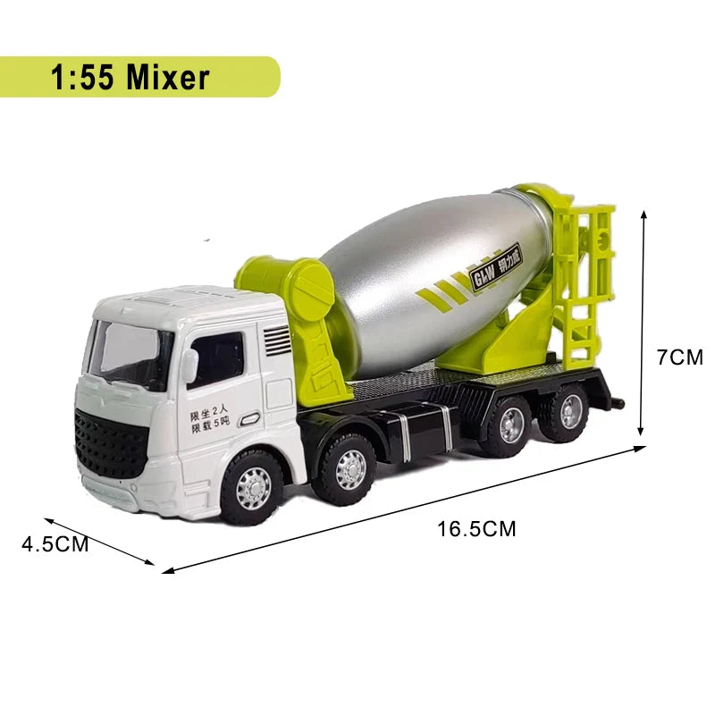 Engineering Vehicle Toys for Boys Alloy+Plastic Tractor Excavator Bulldozer Crane Truck Model Diecast Children Collection Gifts