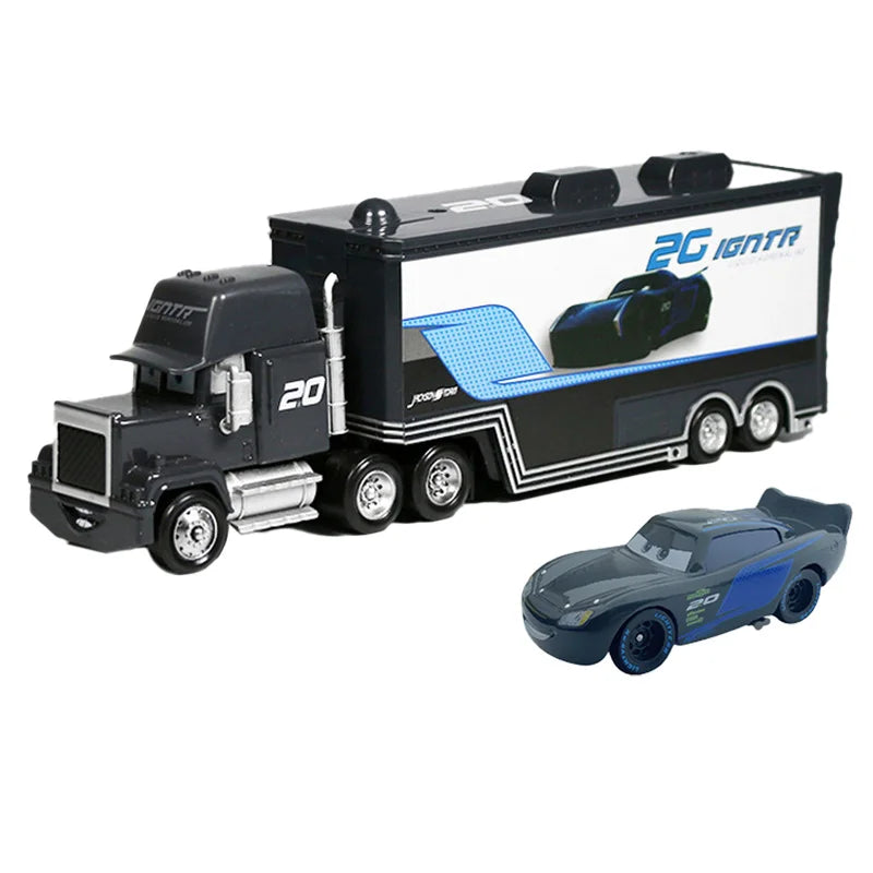 Cars 2 Mack Truck Pixar racing car Lightning McQueen Jackson Storm mini Car