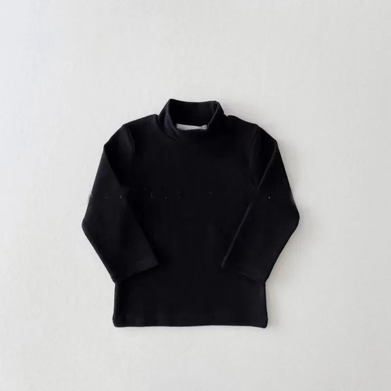 Daniela Turtleneck Cotton Long-Sleeve Tops