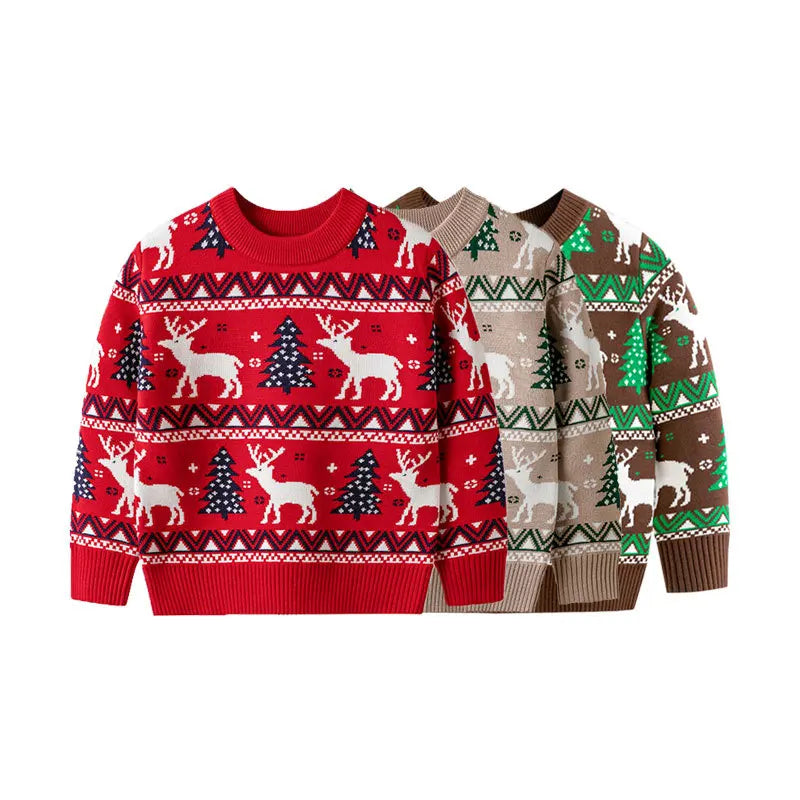 Juan Winter Elk Pullover For Kids Children Sweater