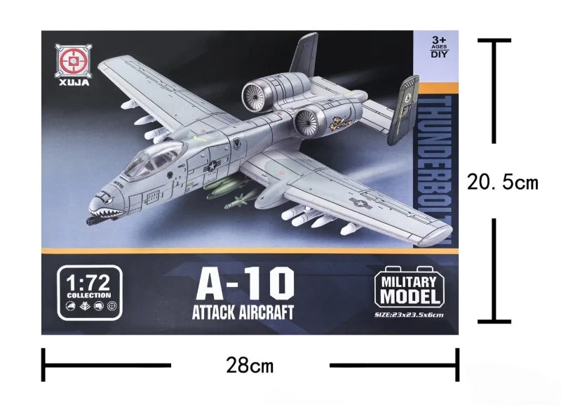 1/72 Creative Military Series Building Blocks A-10 Attack Aircraft Thunderbolt