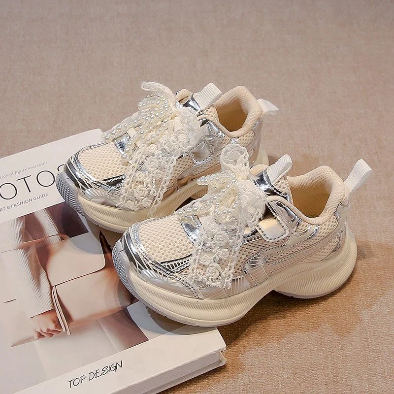 Girls' Sports Fashion Dad Shoes 2025 Spring
