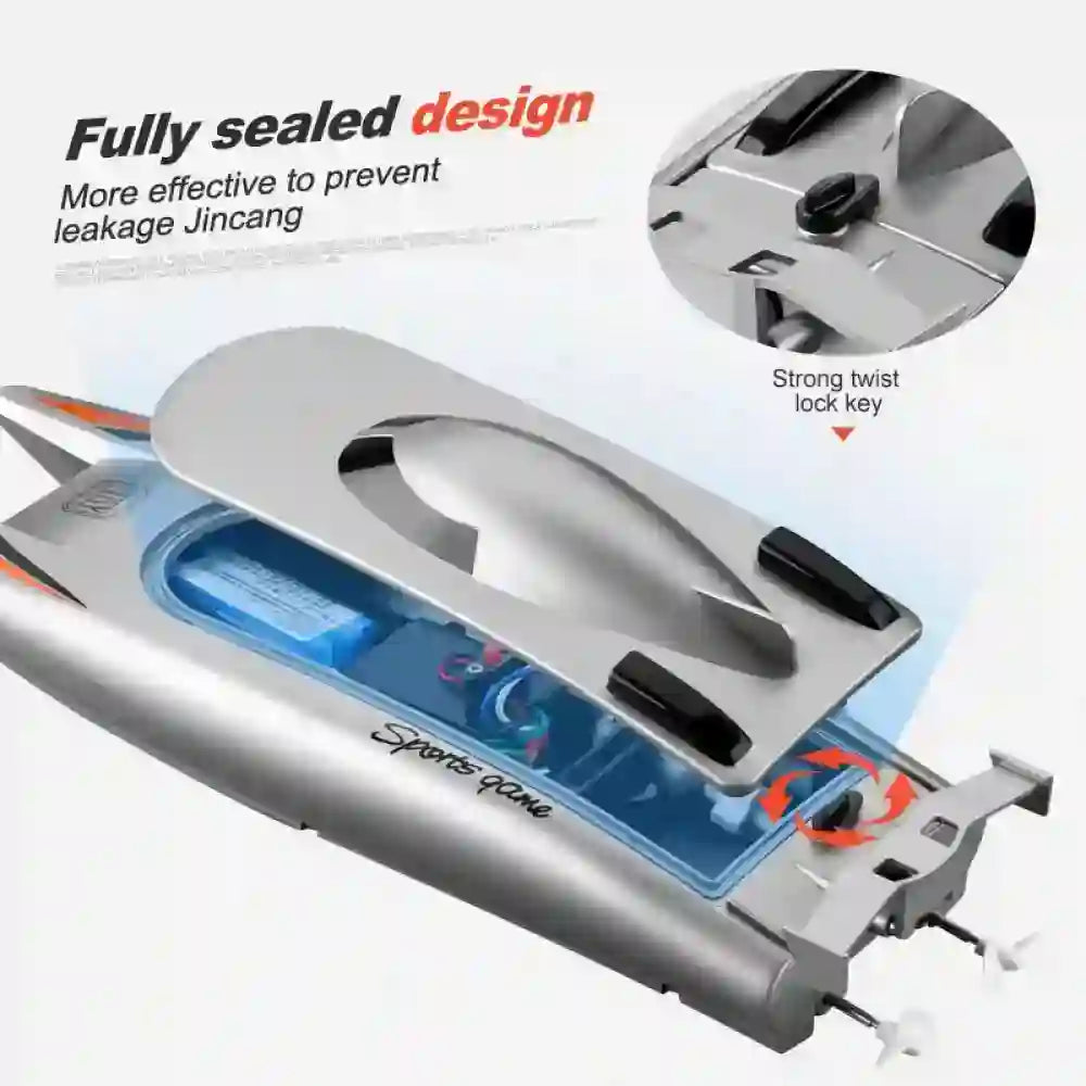 30KM/H RC Boat - Dual Motor Waterproof with Remote Control