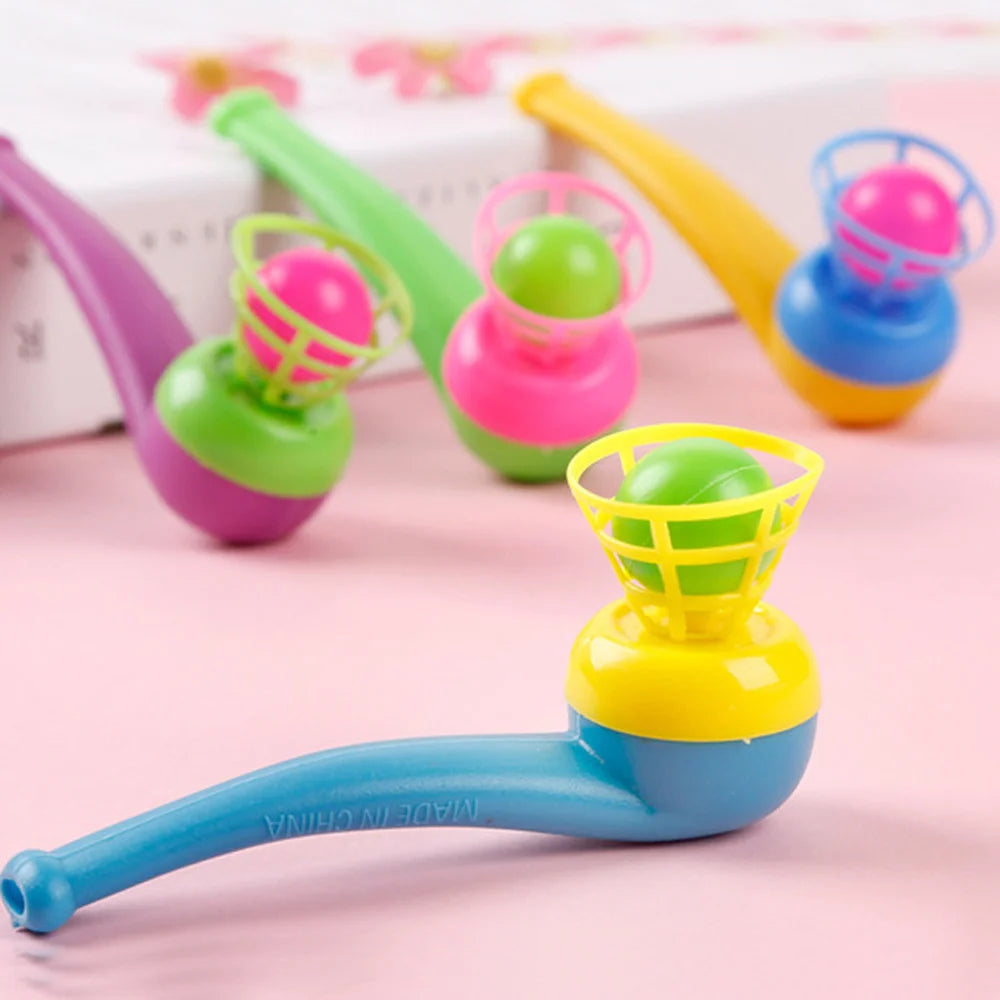 3pcs Plastic Pipe Blowing Ball Toys Outdoor Games Balance Training Toys Learning Toys