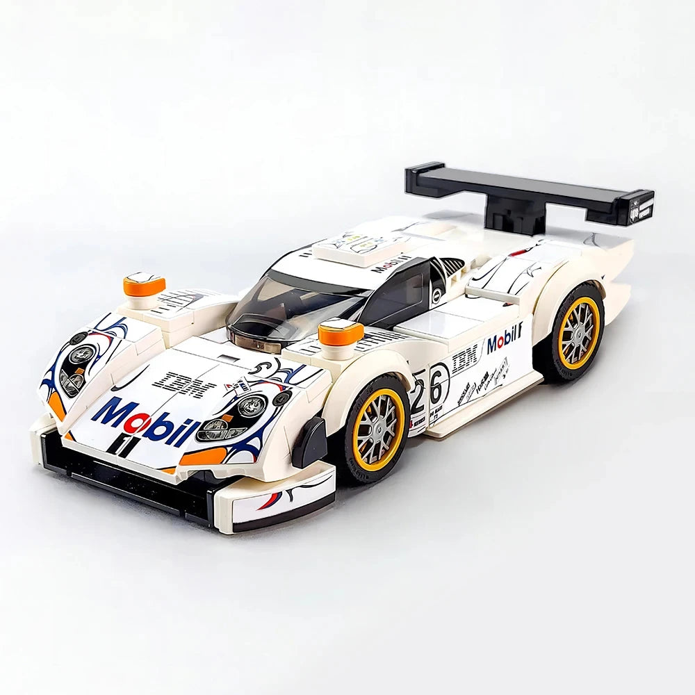 MOC Racing Series Third Generation 98 Model Le Mans 24 Hours Endurance Race DIY Assembly Building Blocks Children's Toy Boy Gift