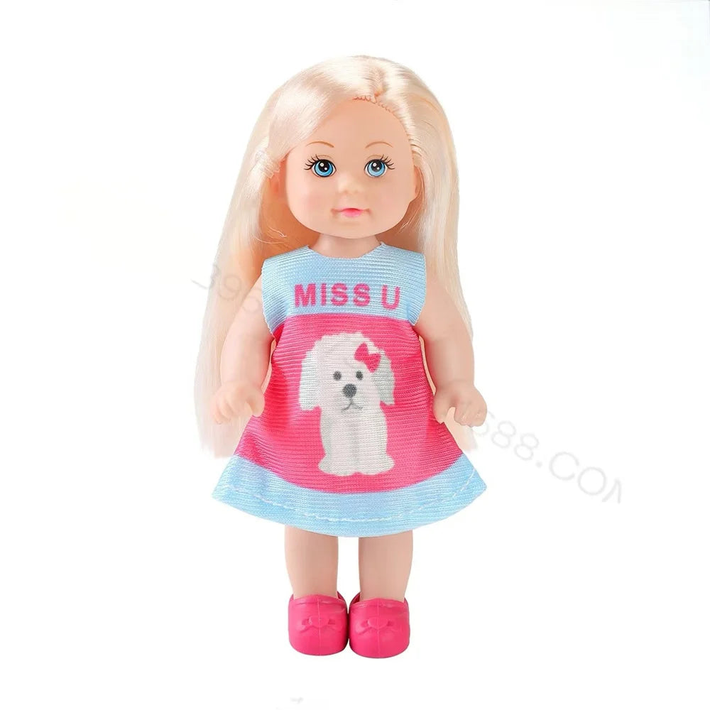 Multi style set with optional mini baby palm dolls, girl player toys, gifts