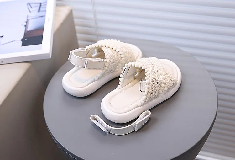 Girls Summer Beach Shoes Ethnic Style Kids Casual Sandals Soft Sole