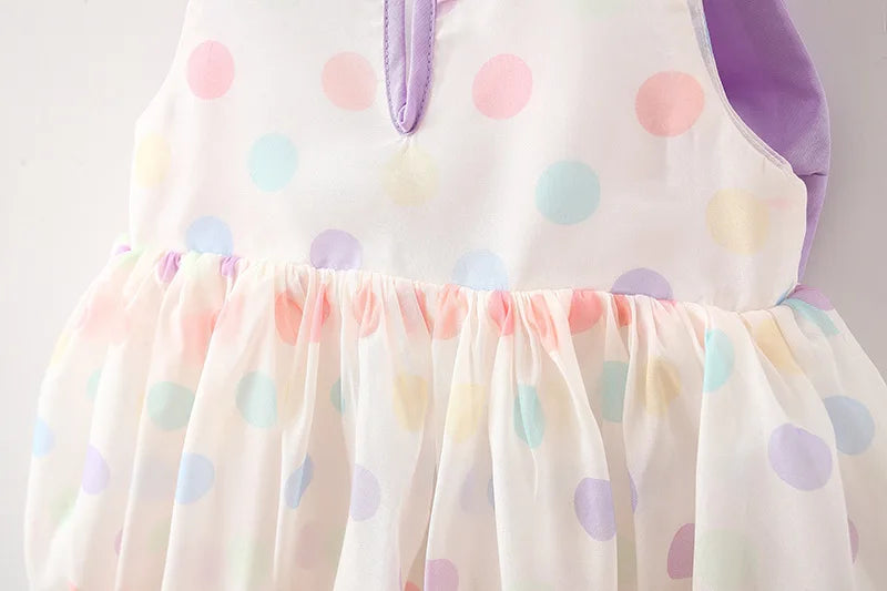 Baby And Girls' Dress Summer New Colorful Spot Girls' Dress