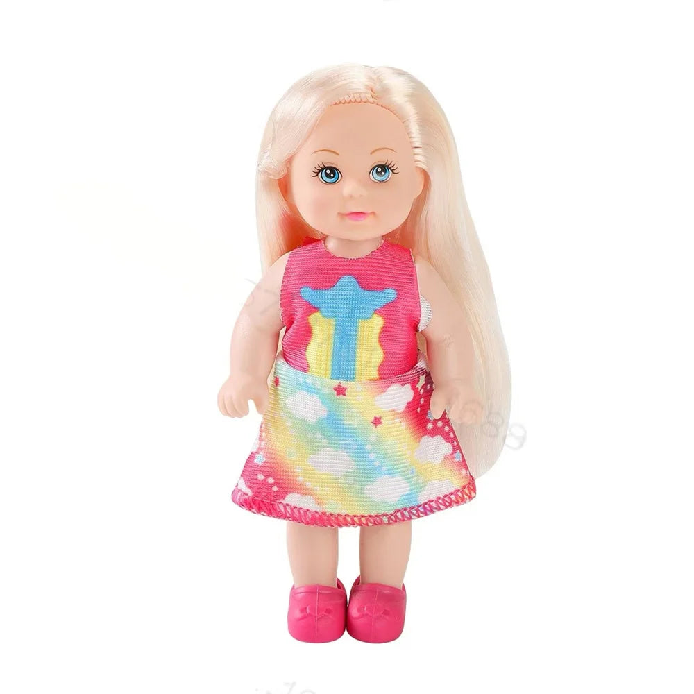 Multi style set with optional mini baby palm dolls, girl player toys, gifts