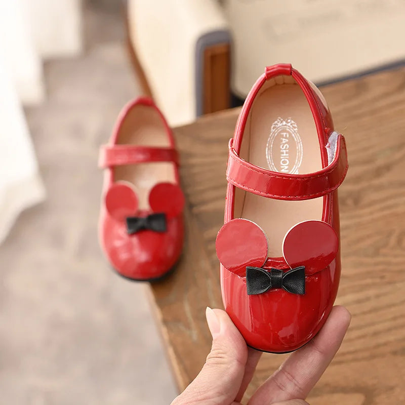 Baby Girl Shoes Soft PU Patent Leather Flats For Girls