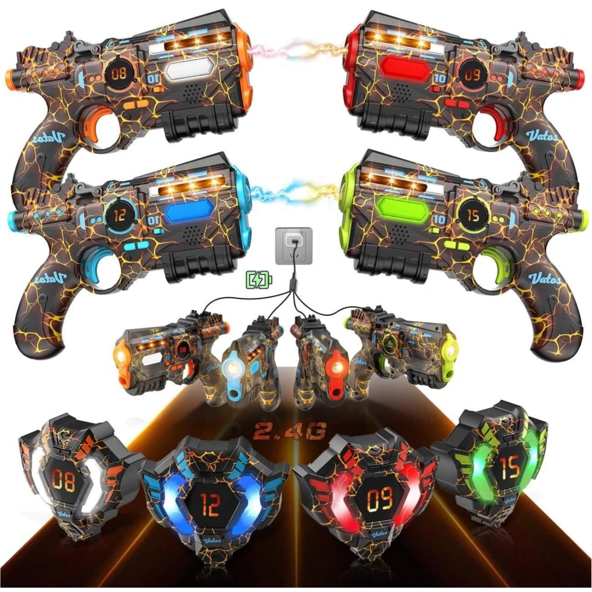 VATOS Kids Christmas Party Gifts Toy Team Play Battle Shooting Game