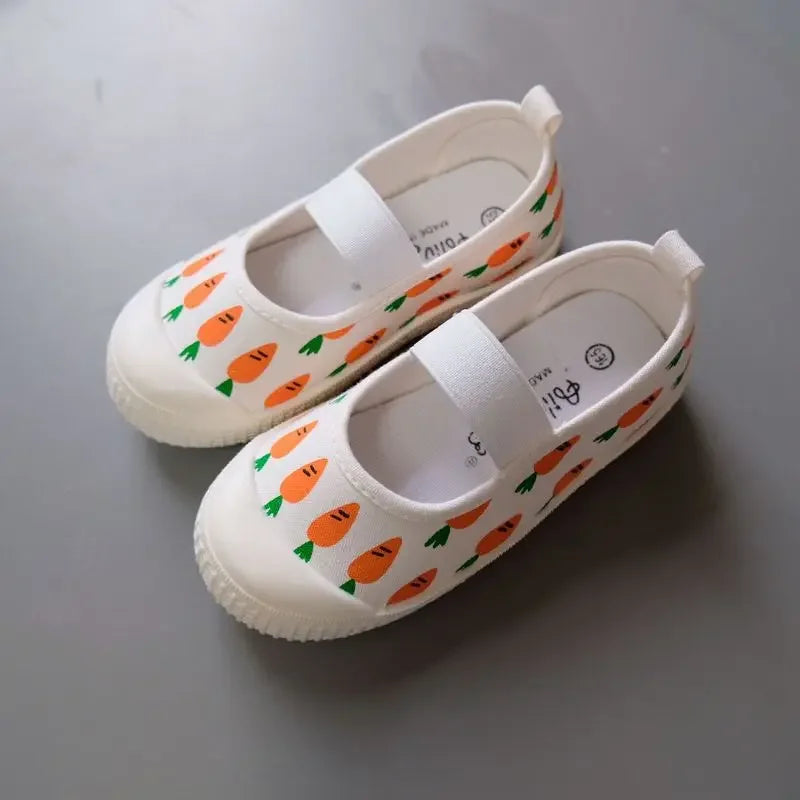 Girl Shoe Kid Casual Shoe Cartoon Girl Sport Canvas Shoes