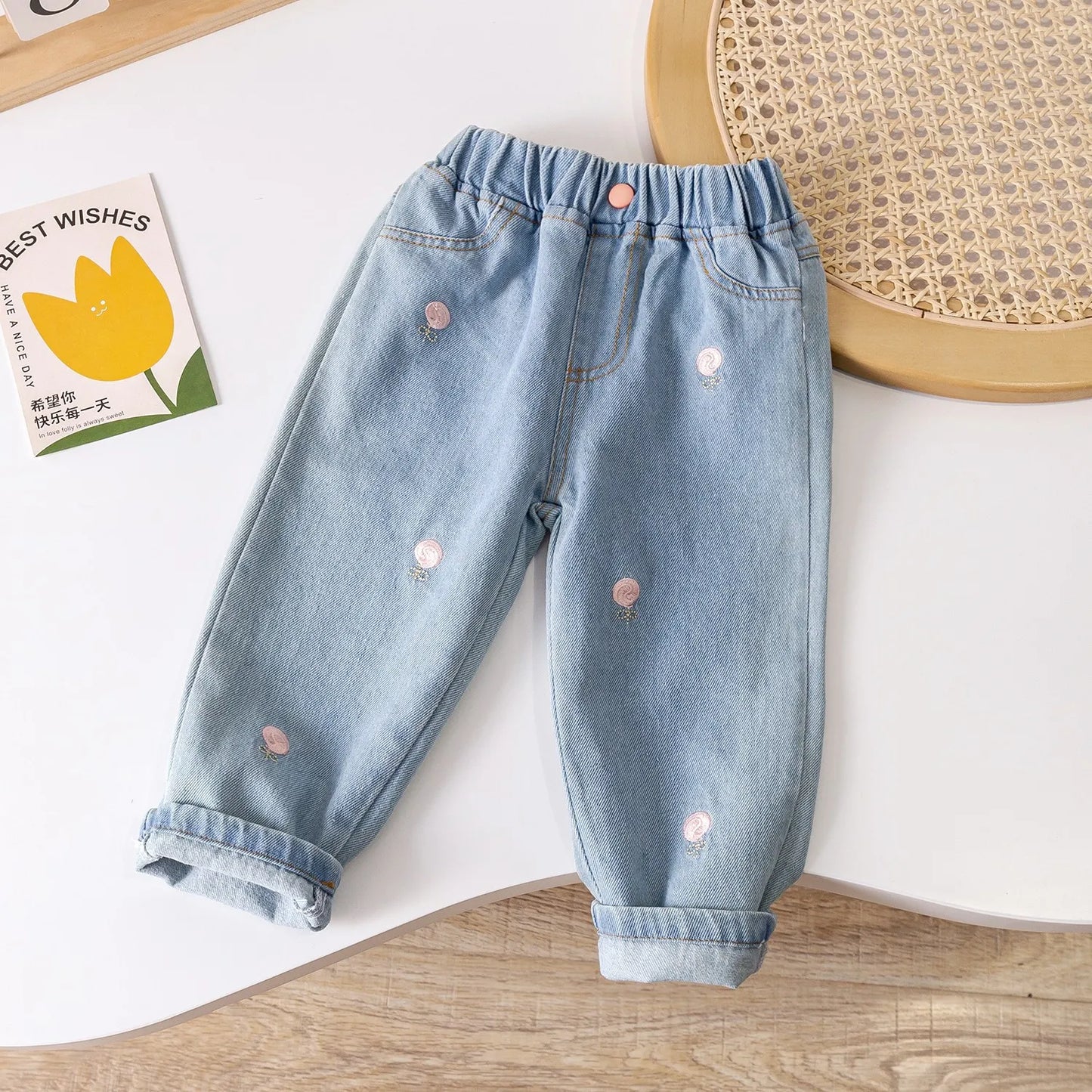 Marcos Ripped Jeans Kids Trousers Toddler Girl Fall Clothes