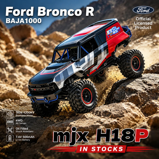 In Stock MJX Hyper Go H18P Upgraded 1:18 Brushless RC Car 4WD High Speed Off-Road Truck DIG System 2.4G RTR