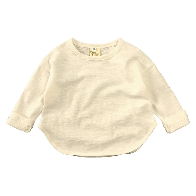 Alfredo Boy O-neck Solid Casual Long Sleeves Tees - GuGuTon baby store - Baby Fashion - Toddlers Outfits - Babies Outfits - Toddler Clothes - Kids Clothing - Newborn Clothes - Newborn Wear - Kids Wear - Trending Clothes - Trending Outfits - Fall Fashion - Winter Fashion - Girls Clothes - Boys Clothes - Babies Wear - Kids Accessories - KidsWear - Summer Clothes - Summer Fashion - Summer Trend - Falls Sweaters - Tops - Bottom - Jeans - Blouse - Dresses - Newborn Dresses - Toys