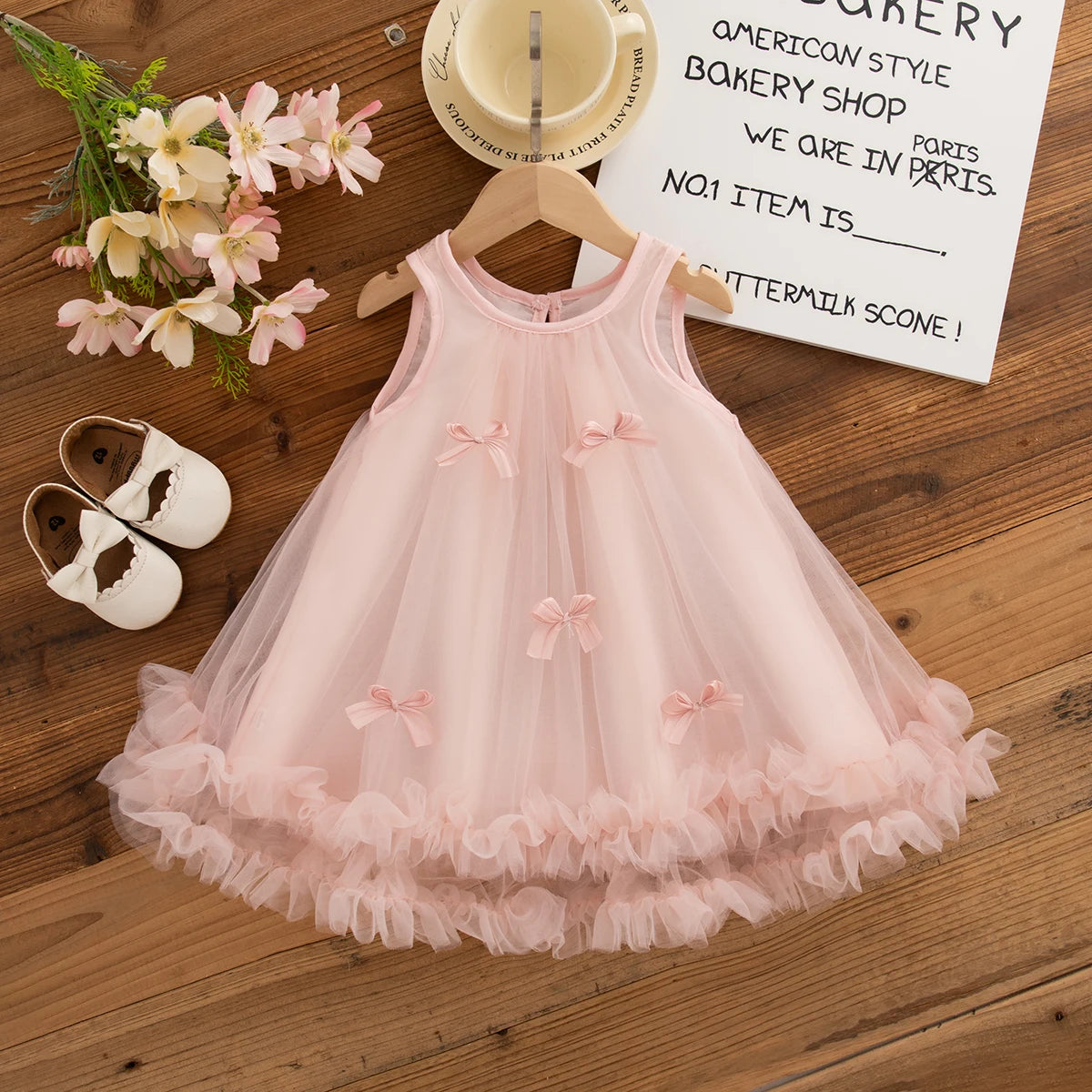 Mia Baby Girl Chiffon Dress - Princess Style for Summer Parties