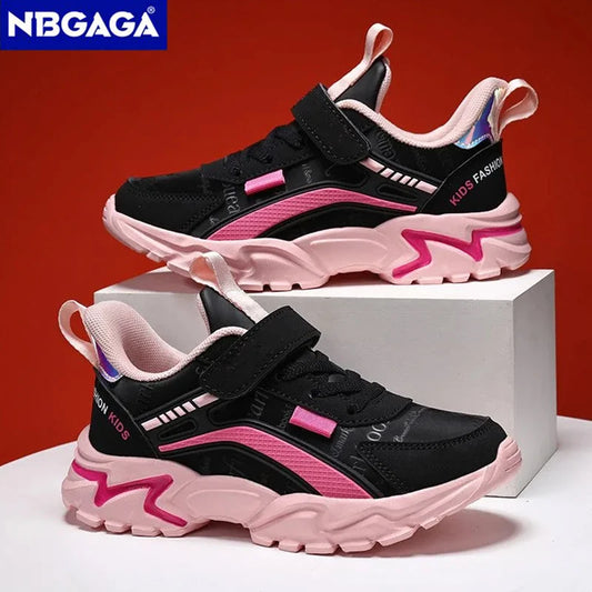 Girls Sneakers Fashion Non-Slip Casual Flat Running Shoes for Student's
