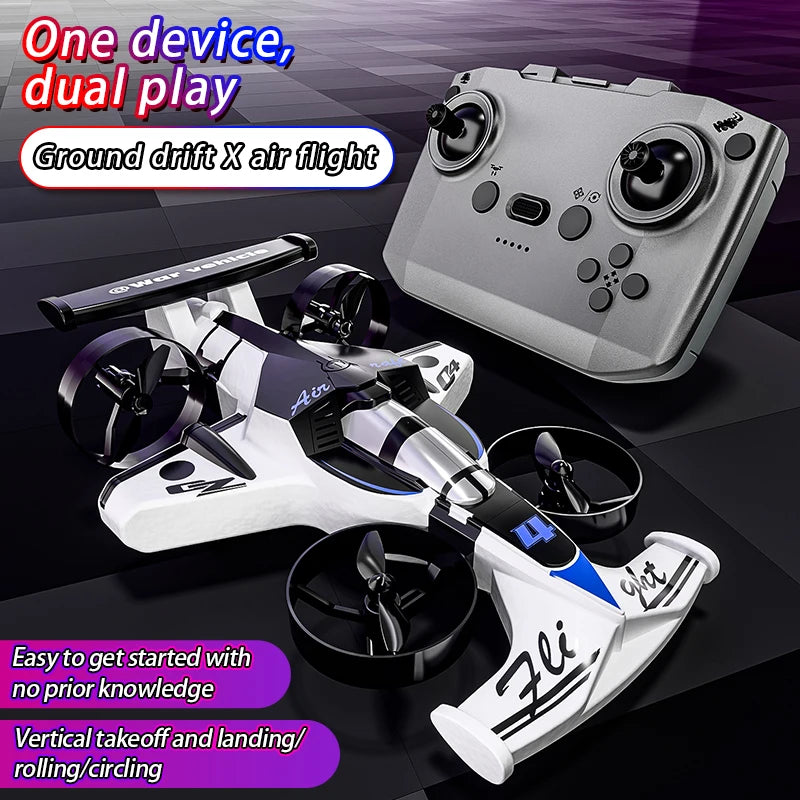 CZ04 2-in-1 Land Air RC Quadcopter Drift Car Toy Remote Control
