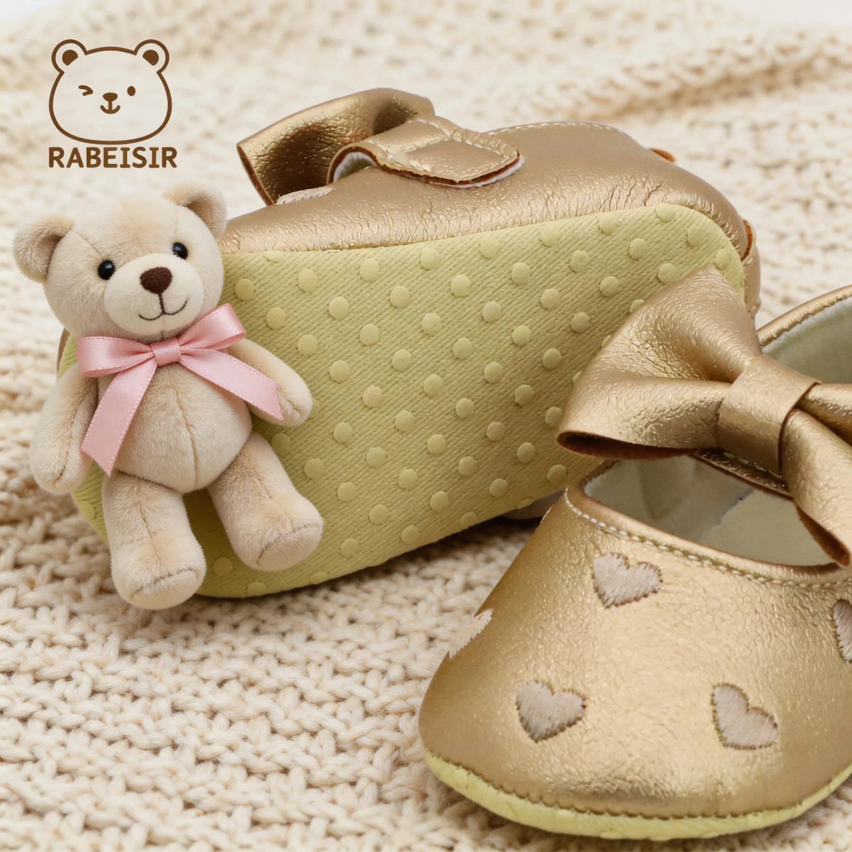 Baby Girl Toddler Shoes Baby embroidery Love Style Baby's First Pair of Step Shoes Breathable Non-Slip Fashion