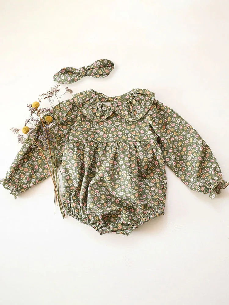 Floral Newborn Romper Set