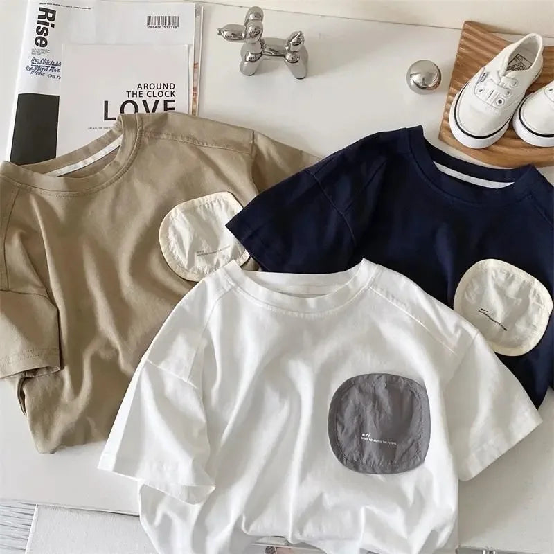 Gabriel Baby Loose Casual Tops Kid Cotton Tees - GuGuTon baby store - Baby Fashion - Toddlers Outfits - Babies Outfits - Toddler Clothes - Kids Clothing - Newborn Clothes - Newborn Wear - Kids Wear - Trending Clothes - Trending Outfits - Fall Fashion - Winter Fashion - Girls Clothes - Boys Clothes - Babies Wear - Kids Accessories - KidsWear - Summer Clothes - Summer Fashion - Summer Trend - Falls Sweaters - Tops - Bottom - Jeans - Blouse - Dresses - Newborn Dresses - Toys