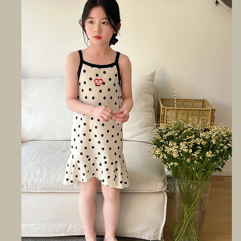 Cute Dress For Kids Girl Summer Dresses Children's Fashion Dress Thin Girls' Halter