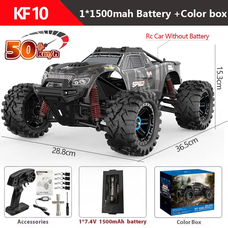 KF10 1:10 4WD RC Car 70KM/H OR 50KM/H Off Road Car 2.4G High Speed Racing Brushless Motor Remote Control Car Drift Monster Truck