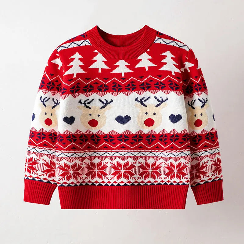 Estevan Christmas Warm Bottom Pullover Sweater