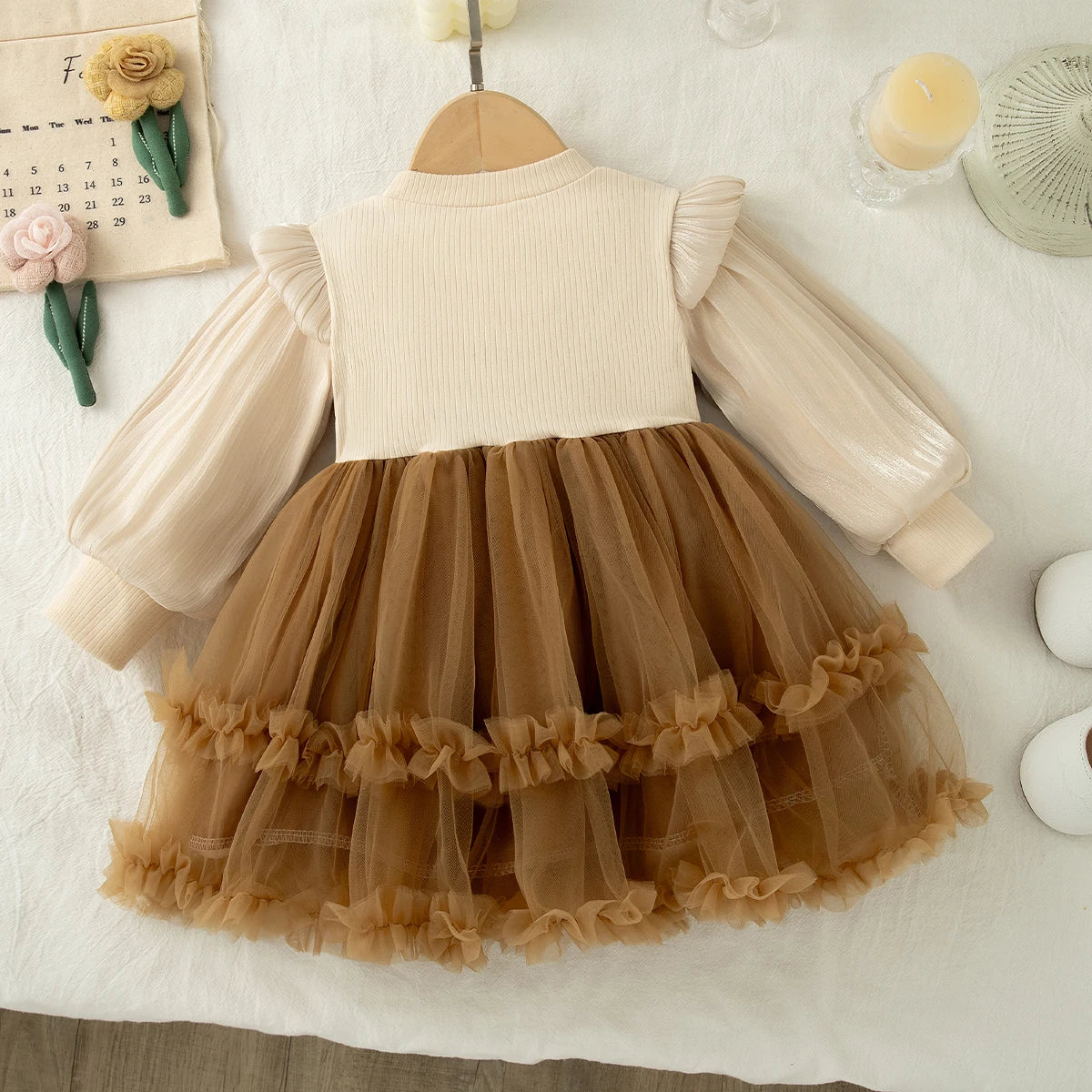 Daija Baby Girl Princess Dress Chiffon with Sweet Bow