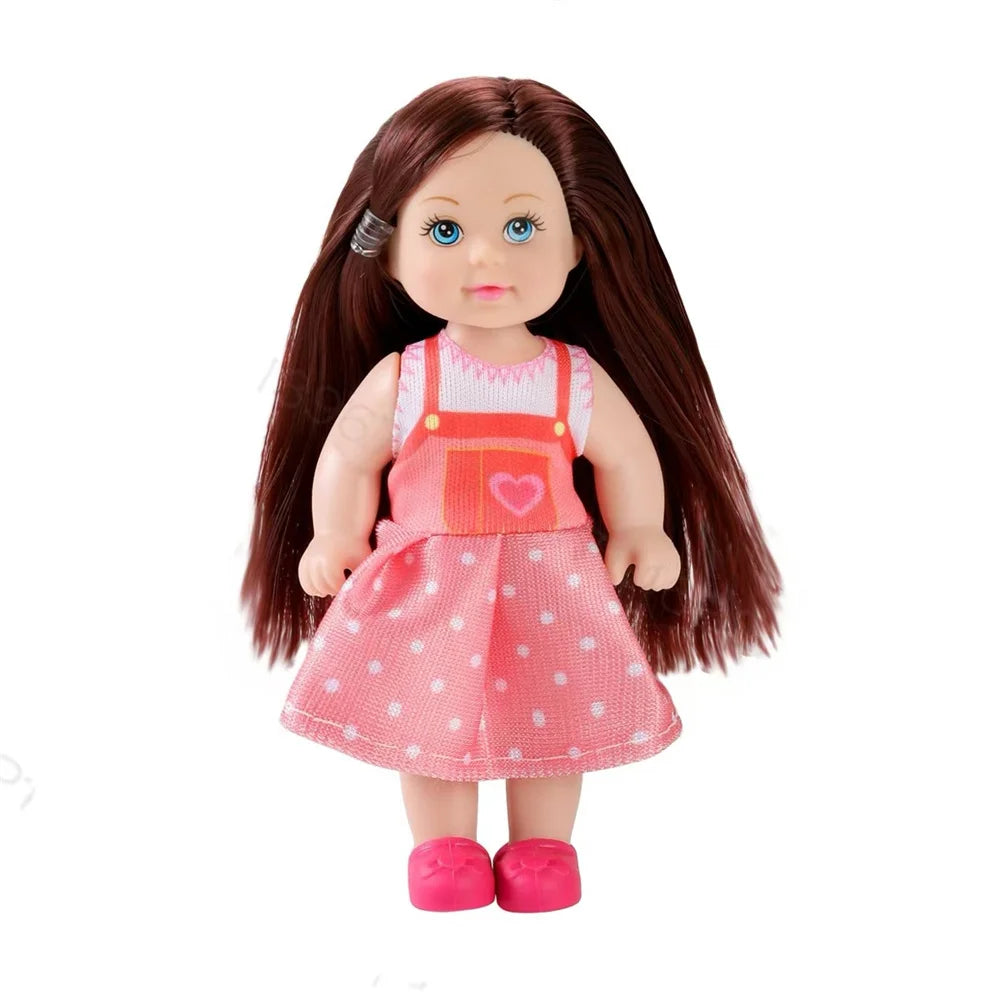 Multi style set with optional mini baby palm dolls, girl player toys, gifts