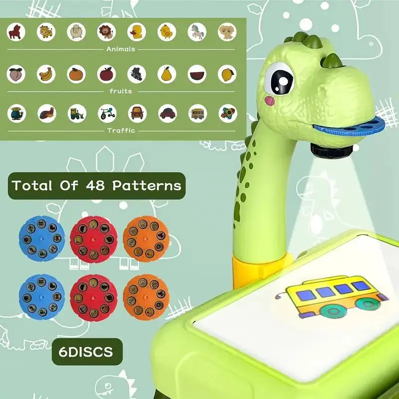 Drawing Projector for Kids, Mini Multi-Functional Writing Board Learning Drawing Educational Toys, Ideal Toy for 3+ Girls & Boys