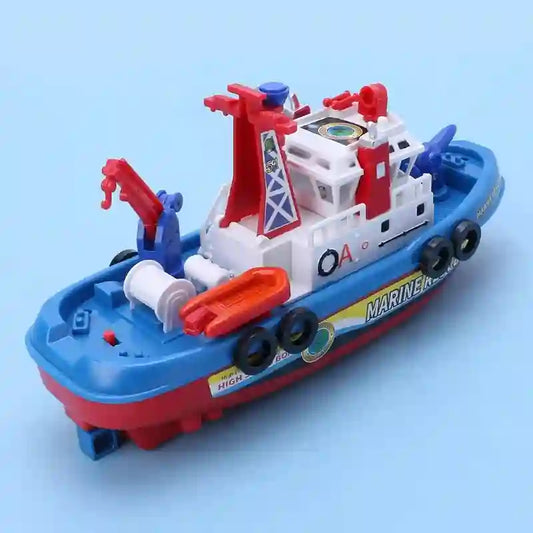 Electric Marine Rescue Boat Toy for Kids - Fast Speed Light