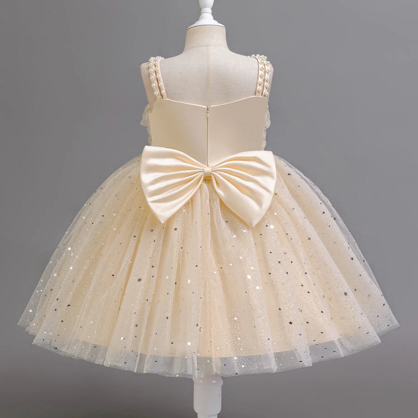 Baby Girl Lace Dresses Sparkling Weddings Pink Dress Elegant Princess