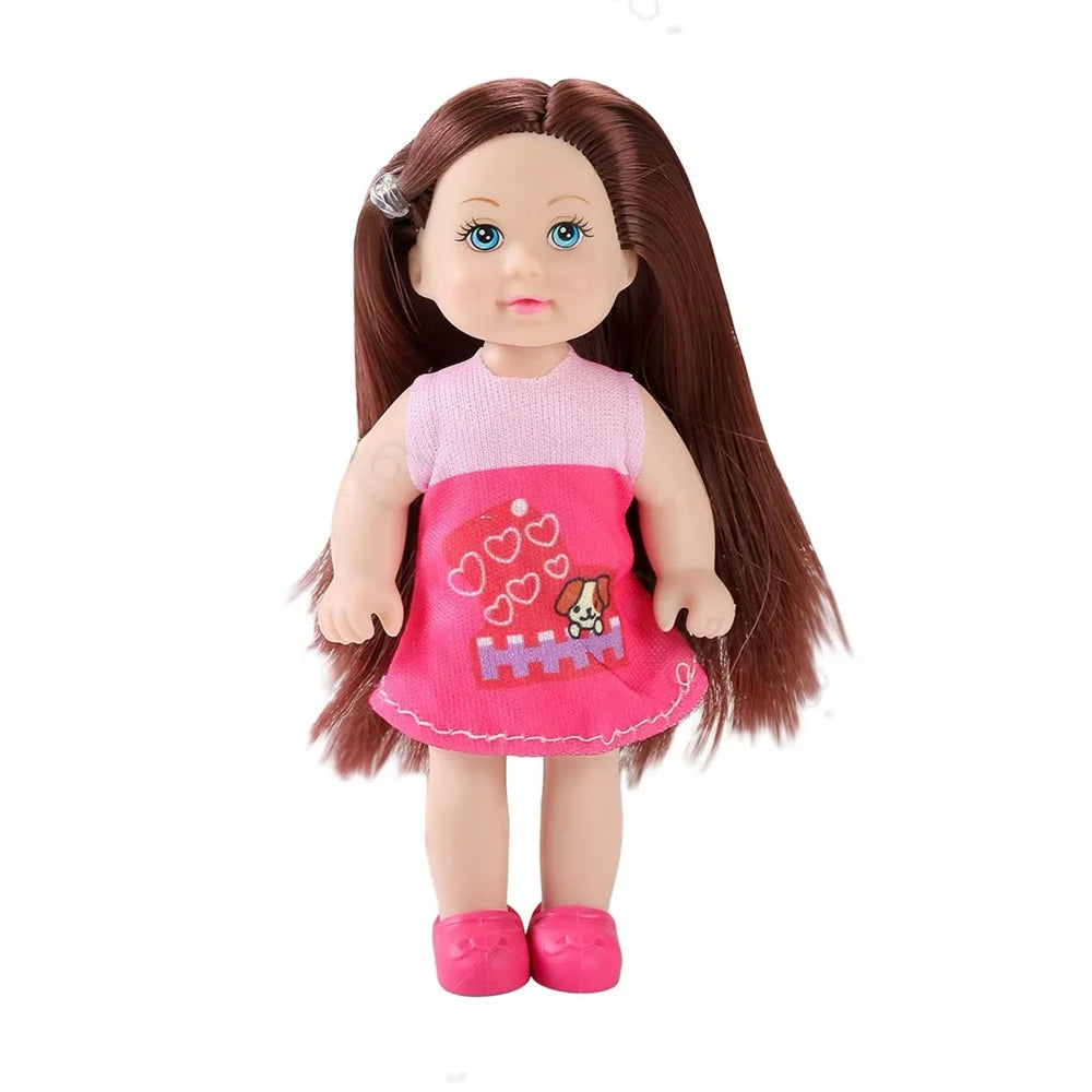 Multi style set with optional mini baby palm dolls, girl player toys, gifts