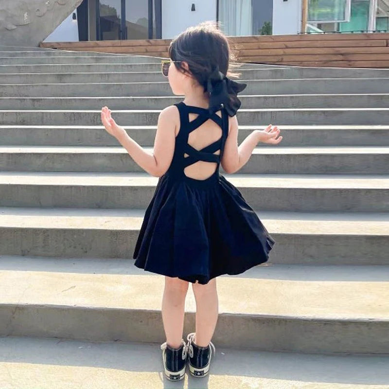 Julia Dresss Black Sleeveless Tutu Dress Backless Off Shoulder