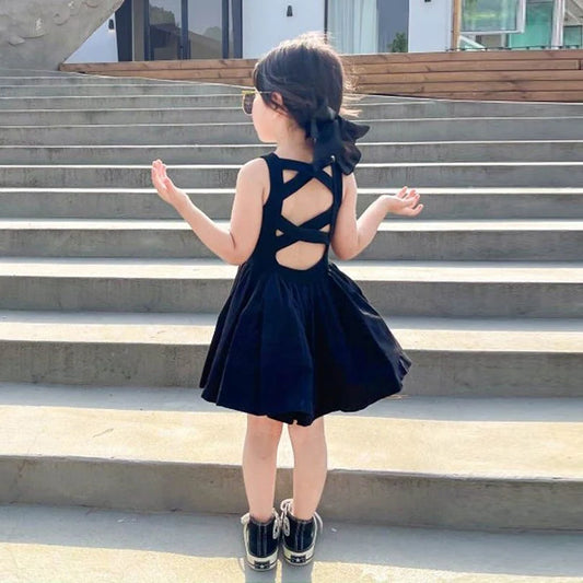 Julia Dresss Black Sleeveless Tutu Dress Backless Off Shoulder