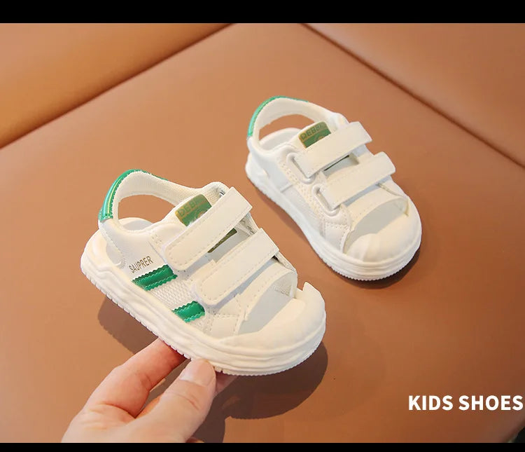 Summer Toddler Sandals Baby Girl Shoes White Color Soft Sole Breathable Boys