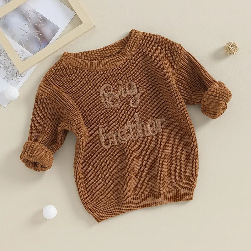 Tommy Sweaters Cotton Long Sleeve Letter Embroidery