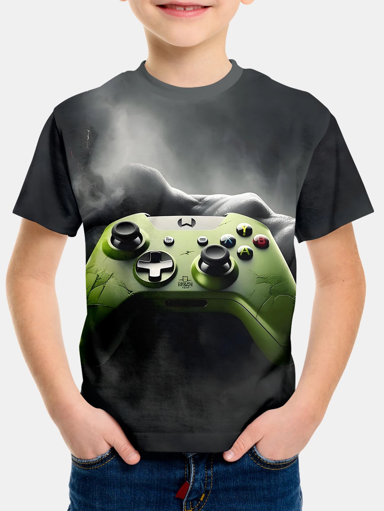 Samuel Boys Consoles Short Sleeve Tees - GuGuTon baby store - Baby Fashion - Toddlers Outfits - Babies Outfits - Toddler Clothes - Kids Clothing - Newborn Clothes - Newborn Wear - Kids Wear - Trending Clothes - Trending Outfits - Fall Fashion - Winter Fashion - Girls Clothes - Boys Clothes - Babies Wear - Kids Accessories - KidsWear - Summer Clothes - Summer Fashion - Summer Trend - Falls Sweaters - Tops - Bottom - Jeans - Blouse - Dresses - Newborn Dresses - Toys