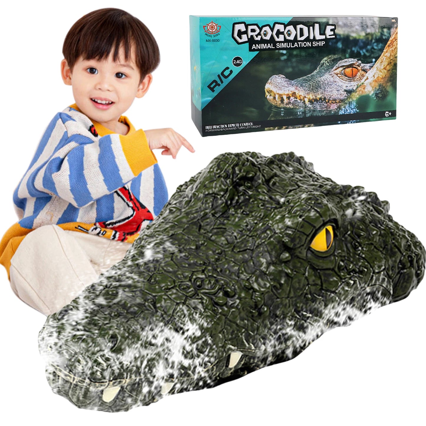Remote Control Alligator Head 2.4GHz Remote Control Electric Racing Boat