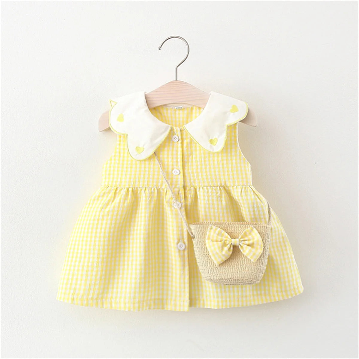 Ciara Infant Cotton Summer Dress with Backpack