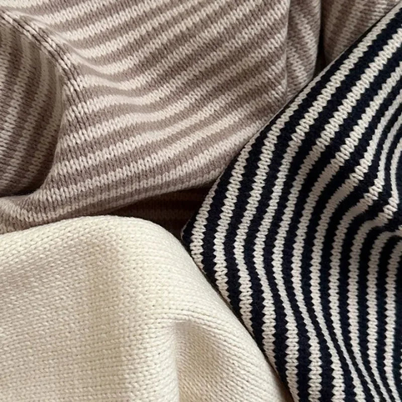 Camilo Striped Turn-down Collar Pullover Sweater - GuGuTon baby store - Baby Fashion - Toddlers Outfits - Babies Outfits - Toddler Clothes - Kids Clothing - Newborn Clothes - Newborn Wear - Kids Wear - Trending Clothes - Trending Outfits - Fall Fashion - Winter Fashion - Girls Clothes - Boys Clothes - Babies Wear - Kids Accessories - KidsWear - Summer Clothes - Summer Fashion - Summer Trend - Falls Sweaters - Tops - Bottom - Jeans - Blouse - Dresses - Newborn Dresses - Toys