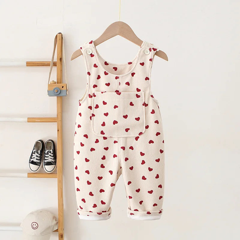 Full Heart Print Jumpsuit