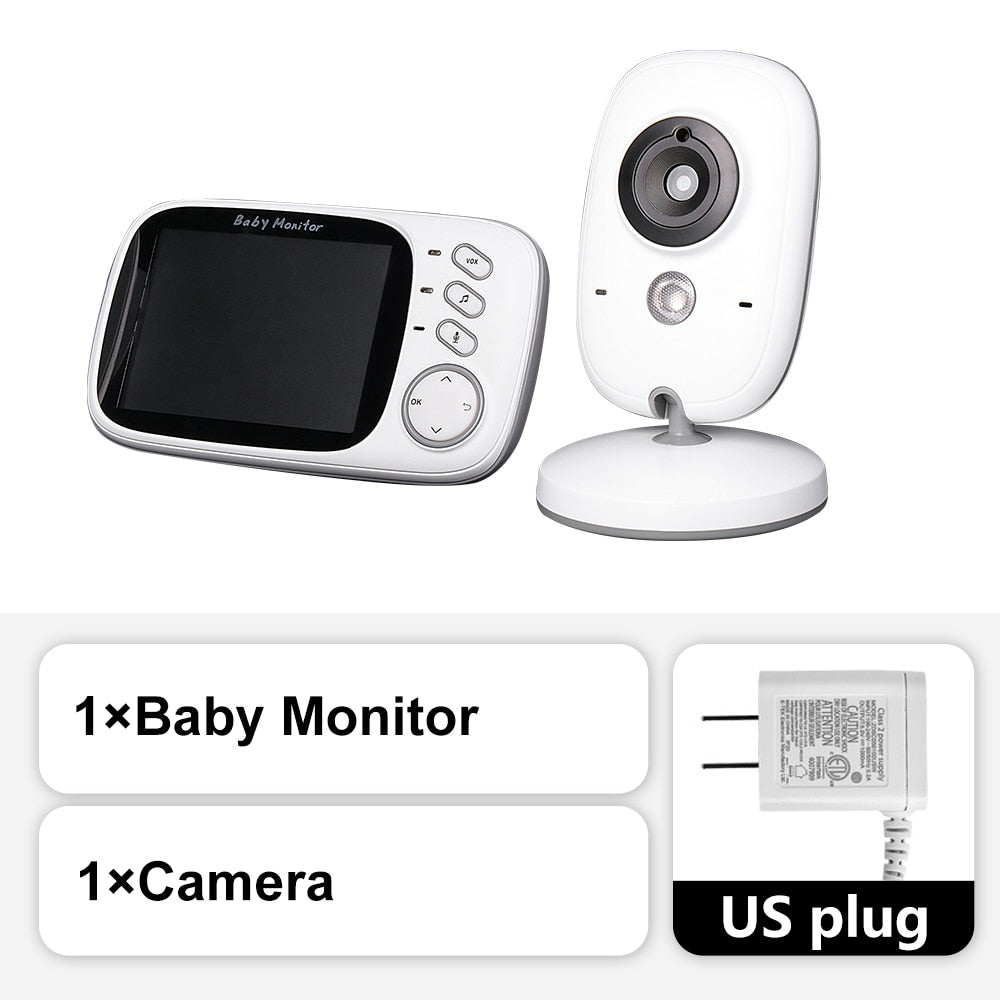 Video Baby Monitor 2.4G Two Way Audio Night Vision Video Surveillance - GuGuTon