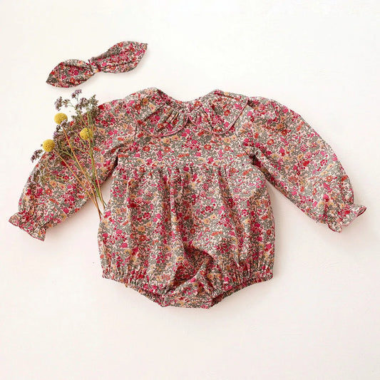 Floral Newborn Romper Set