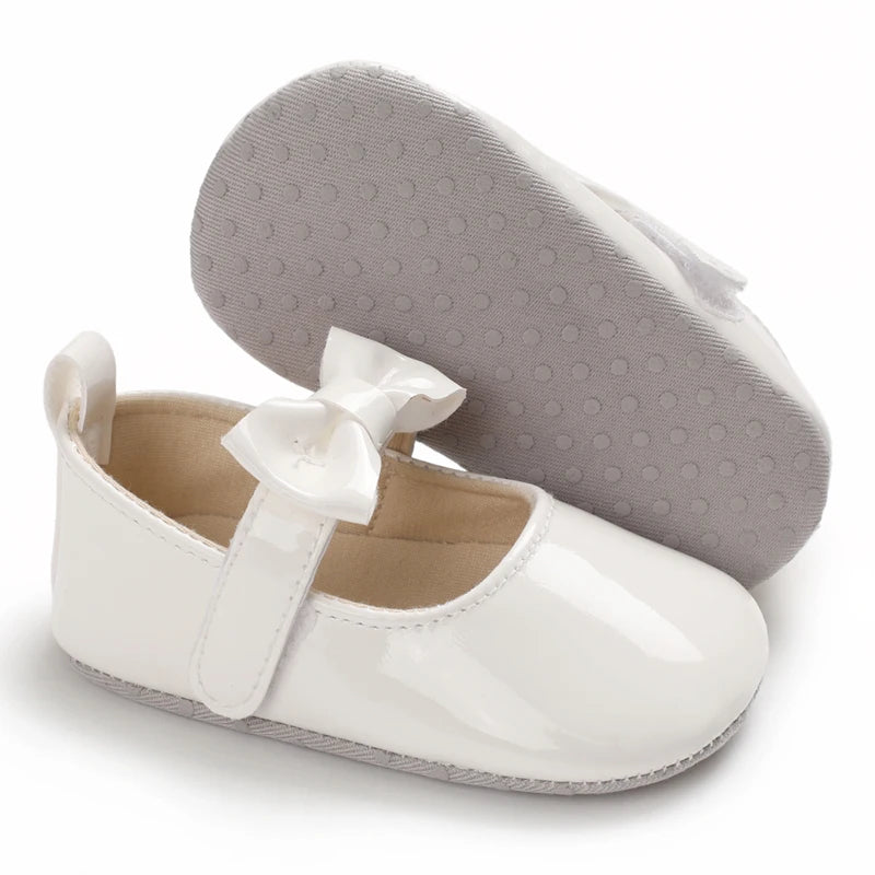 White Shoes for Baby Girl 0-18M Girl Soft Sole Princess Shoes Formal Wedding Birthday Party Toddler