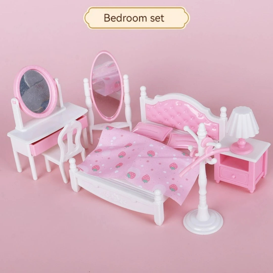 Model decoration girl small toy girl gift miniature landscape decoration amusement park