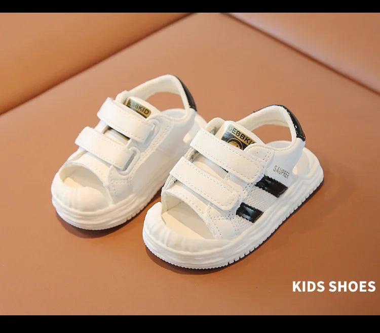 Summer Toddler Sandals Baby Girl Shoes White Color Soft Sole Breathable Boys